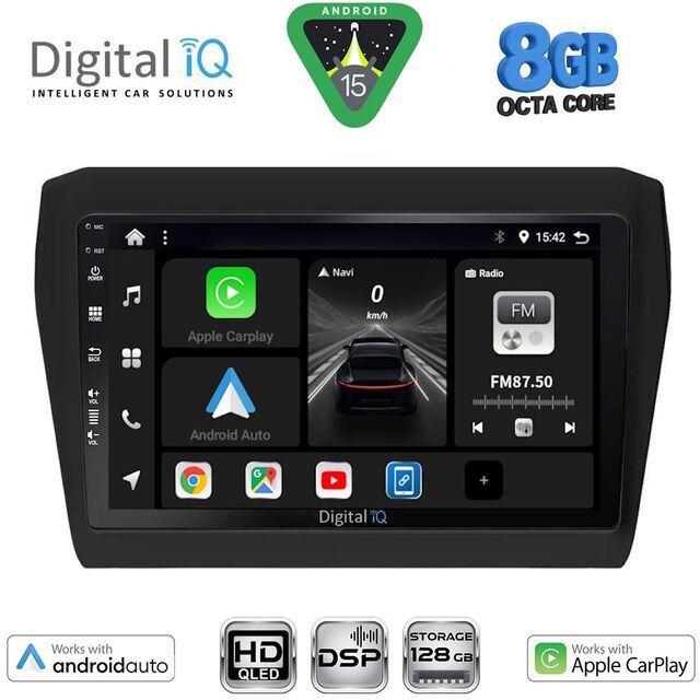 DIGITAL IQ BXF 18686_CPAA (9inc) MULTIMEDIA TABLET for SUZUKI SWIFT mod. 2017-2023