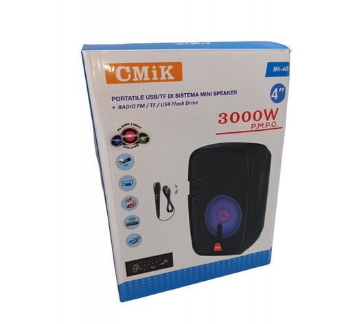 ΦΟΡΗΤΟ ΗΧΕΙΟ ΜΕ LED ΦΩΤΙΣΜΟ MK-407