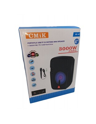 ΦΟΡΗΤΟ ΗΧΕΙΟ ΜΕ LED ΦΩΤΙΣΜΟ MK-407