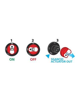 ΔΙΑΚΟΠΤΗΣ POWER-OFF ΜΠΑΤΑΡΙΑΣ ΓΕΝΙΚΟΥ ΡΕΥΜΑΤΟΣ  12>32V 100A 29mm EXT-11 3 ΛΕΙΤΟΥΡΓΙΩΝ