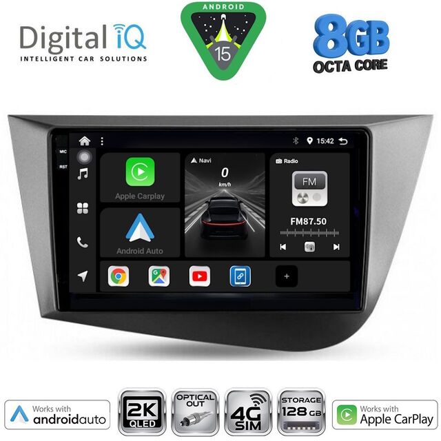 DIGITAL IQ BXK 20574_CPAA (9inc) MULTIMEDIA TABLET for SEAT LEON mod. 2005-2012