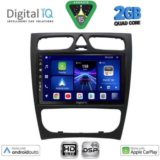 DIGITAL IQ BXC 3402_CPAA (9inc) MULTIMEDIA TABLET for MERCEDES C (W203) mod. 1999-2004