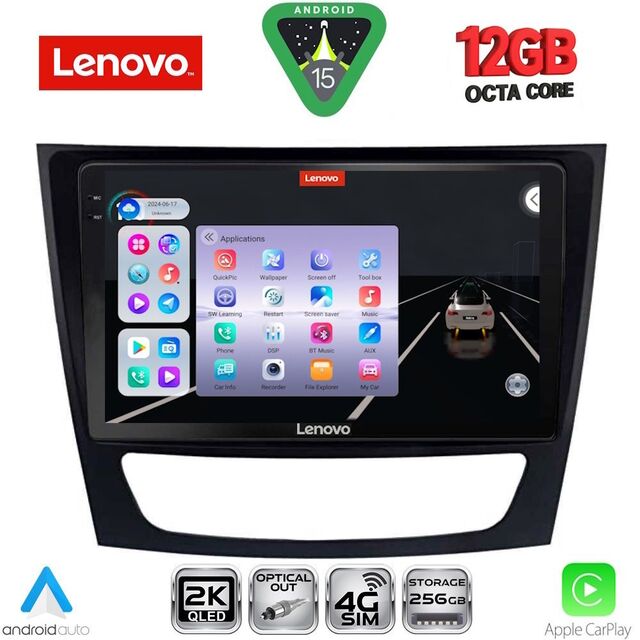 LENOVO SSZ 12408_CPA (9inc) MULTIMEDIA TABLET for MERCEDES E (W211) – CLS (W219) mod. 2003-2009