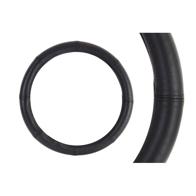 Amio - Κάλυμμα Τιμονιού Μαύρο από Δέρμα 4XL 49-51cm για εξαιρετικά μεγάλα τιμόνια με σταθερό κράτημα και άνεση σε πολύωρη χρήση με ανθεκτική εφαρμογή - 1 Τεμ. (01771/AM)