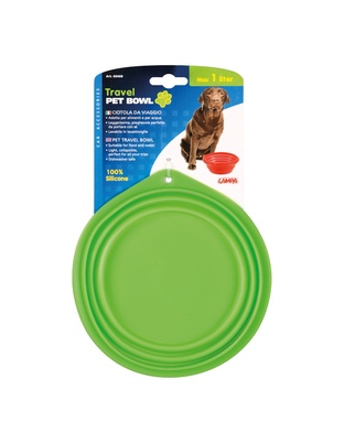 ΤΑΪΣΤΡΑ/ΜΠΟΛ ΤΑΞΙΔΙΟΥ PET TRAVEL BOWL 1000 ml ΓΙΑ ΣΚΥΛΟΥΣ/ΓΑΤΕΣ/ΚΑΤΟΙΚΙΔΙΑ ΖΩΑ (ΣΙΛΙΚΟΝΗ/ΔΙΑΦΟΡΑ ΧΡΩΜΑΤΑ)