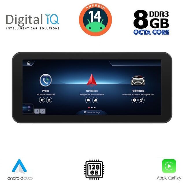 DIGITAL IQ TPK 16986_CPA (10.25'') MULTIMEDIA SYSTEM for MERCEDES C – CLC (W205) – GLC (X253) mod. 2014-2021 – V mod. 2014-2022