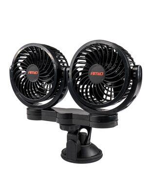 Amio - ΑΝΕΜΙΣΤΗΡΑΣ ΔΙΠΛΟΣ 12V 2χ4''(10,8cm) ΜΕ ΦΙΣ ΑΝΑΠΤΗΡΑ/2 ΤΑΧΥΤΗΤΩΝ/ ΜΕ ΒΕΝΤΟΥΖΑ PRO SERIES - 1 TEM. (03010/AM)