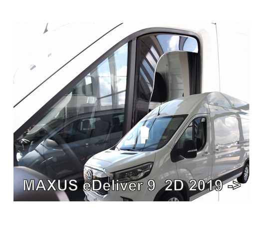 ΑΝΕΜΟΘΡΑΥΣΤΕΣ ΓΙΑ MAXUS EDELIVER 9 2D 2019+ ΖΕΥΓΑΡΙ ΑΠΟ ΕΥΚΑΜΠΤΟ ΦΙΜΕ ΠΛΑΣΤΙΚΟ HEKO - 2 ΤΕΜ