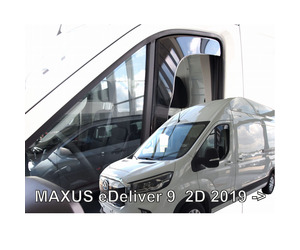 ΑΝΕΜΟΘΡΑΥΣΤΕΣ ΓΙΑ MAXUS EDELIVER 9 2D 2019+ ΖΕΥΓΑΡΙ ΑΠΟ ΕΥΚΑΜΠΤΟ ΦΙΜΕ ΠΛΑΣΤΙΚΟ HEKO - 2 ΤΕΜ