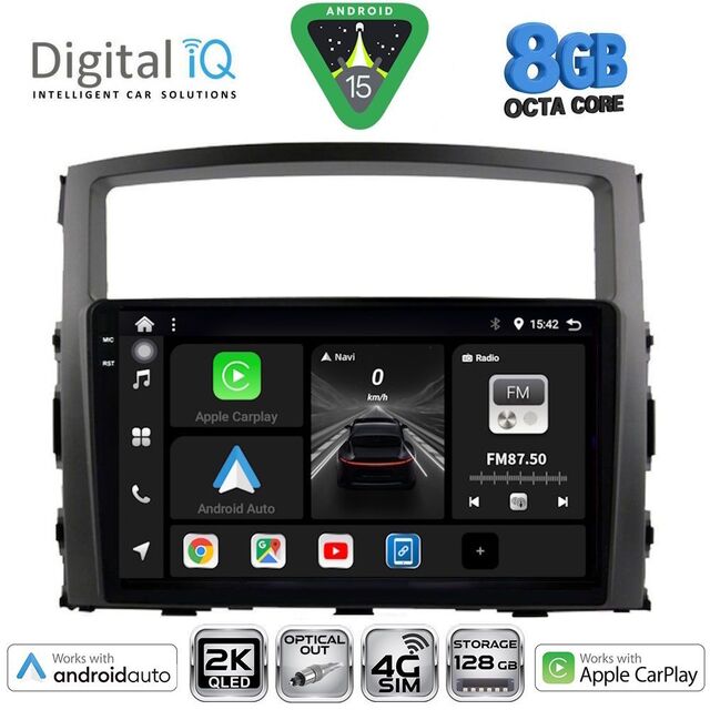 DIGITAL IQ BXK 20446_CPAA (9inc) MULTIMEDIA TABLET for MITSUBISHI PAJERO mod. 2006-2013