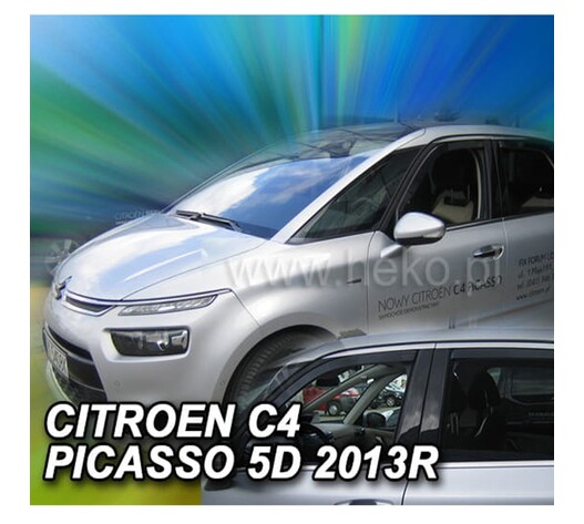 ΑΝΕΜΟΘΡΑΥΣΤΕΣ ΓΙΑ CITROEN C4 PICASSO MK2 5D 07/2013+ ΣΕΤ ΑΥΤΟΚΙΝΗΤΟΥ ΑΠΟ ΕΥΚΑΜΠΤΟ ΦΙΜΕ ΠΛΑΣΤΙΚΟ HEKO - 4 ΤΕΜ.