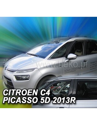 ΑΝΕΜΟΘΡΑΥΣΤΕΣ ΓΙΑ CITROEN C4 PICASSO MK2 5D 07/2013+ ΣΕΤ ΑΥΤΟΚΙΝΗΤΟΥ ΑΠΟ ΕΥΚΑΜΠΤΟ ΦΙΜΕ ΠΛΑΣΤΙΚΟ HEKO - 4 ΤΕΜ.