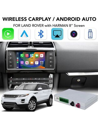 DIGITAL IQ LR 523F CPA (WIRELESS CARPLAY / ANDROID AUTO BOX with 2 CAMERA IN for JAGUAR - LAND ROVER mod. 2016-2019 with HARMAN 8" System)