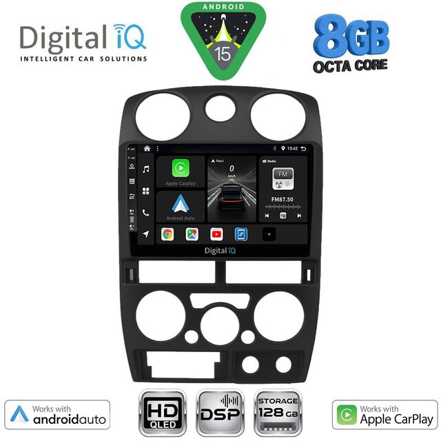 DIGITAL IQ BXF 7254BL_CPAA (9inc) MULTIMEDIA TABLET for ISUZU D-MAX mod. 2008-2012 (BLACK)