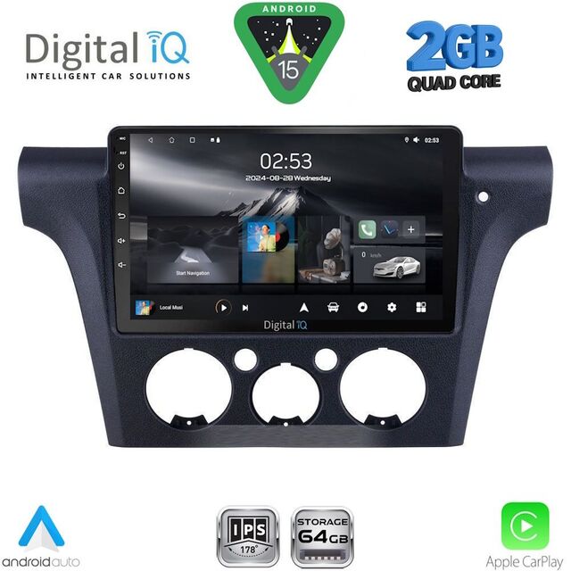DIGITAL IQ RSD 1441_CPA CLIMA (10inc) MULTIMEDIA TABLET for MITSUBISHI OUTLANDER mod. 2001-2005 with CLIMA