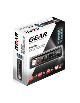 ΡΑΔΙΟ GEAR GR-3251 CD/FM/USB/SD/MP3 4x60W GEAR ΜΕ REMOTE CONTROL (ΚΟΚΚΙΝΟΣ ΦΩΤΙΣΜΟΣ)