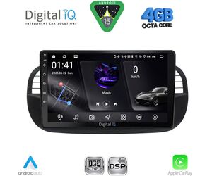 DIGITAL IQ RSG 6130BL_CPA (9inc) MULTIMEDIA TABLET for FIAT 500 mod. 2007-2015 (BLACK)
