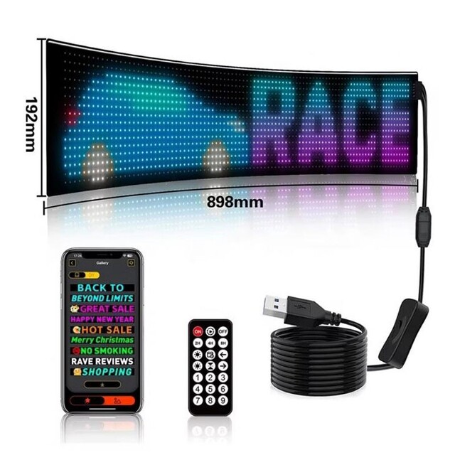 LED ΕΥΚΑΜΠΤΗ PANEL ΠΙΝΑΚΙΔΑ BLUETOOTH 192*898mm HW-04871