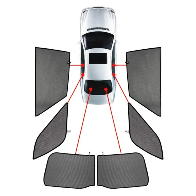 CarShades - ΚΟΥΡΤΙΝΑΚΙΑ  CAR SHADES ΓΙΑ MERCEDES S-KLAS 4D 2006-2013 - 6 ΤΕΜ. (PVC.MB-SCLS-4-B)