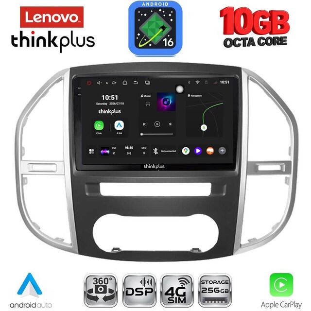 LENOVO LTM 11429_CPA (10inc) MULTIMEDIA TABLET for MERCEDES VITO – VIANO  (W447) mod. 2015-2024