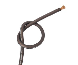 PC21OFCB Power Cable Black 4AWG/21,6mm2 OFC Auto-Connect Sold by the meter.
