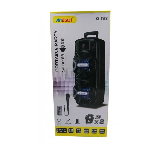 ΦΟΡΗΤΟ ΗΧΕΙΟ PARTY 2000W ANDOWL Q-T53
