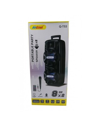 ΦΟΡΗΤΟ ΗΧΕΙΟ PARTY 2000W ANDOWL Q-T53