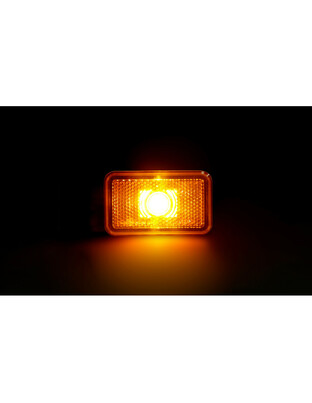 ΦΩΣ ΟΓΚΟΥ 12/24V  1LED ΜΕ ΒΑΣΗ ΚΑΙ ΑΝΑΚΛΑΣΤΗΡΑ ΠΟΡΤΟΚΑΛΙ  LAMPA - 1 TEM.