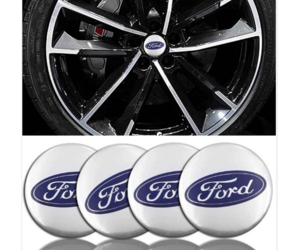 Αυτοκόλλητα για κέντρο ζάντας ασημί - Ford