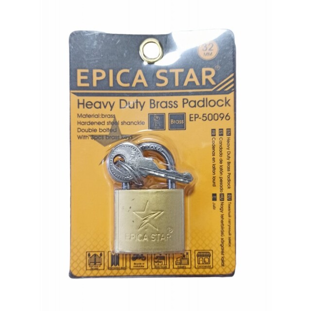 ΛΟΥΚΕΤΑΚΙ 32mm ΜΕ 3 ΚΛΕΙΔΑΚΙΑ EPICA STAR EP-50096