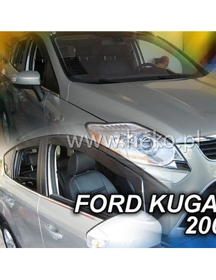 ΑΝΕΜΟΘΡΑΥΣΤΕΣ ΓΙΑ FORD KUGA 5D 2008-2013 ΖΕΥΓΑΡΙ ΑΠΟ ΕΥΚΑΜΠΤΟ ΦΙΜΕ ΠΛΑΣΤΙΚΟ HEKO - 2 ΤΕΜ.