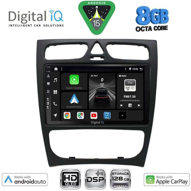 DIGITAL IQ BXF 7402_CPAA (9inc) MULTIMEDIA TABLET for MERCEDES C (W203) mod. 1999-2004