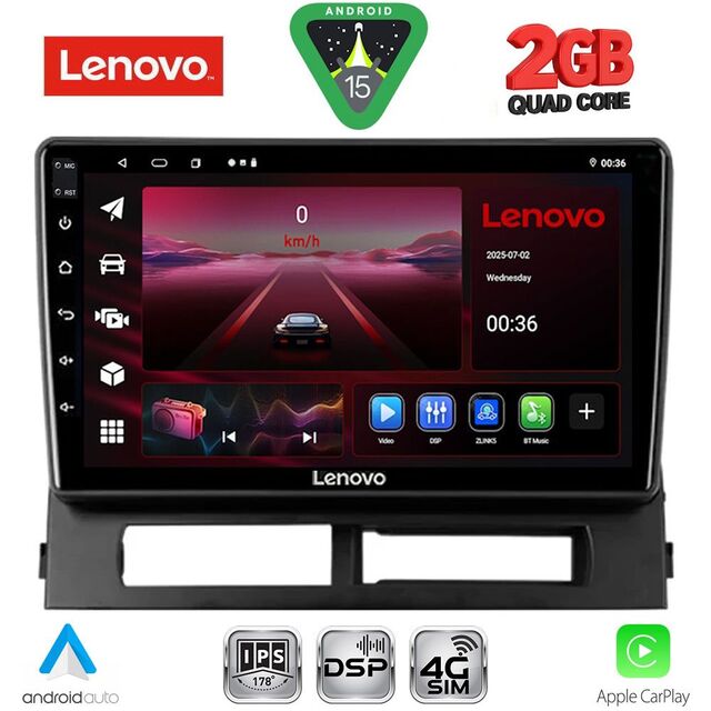 LENOVO LVF 5728DASH_CPA (9inc) MULTIMEDIA TABLET for TOYOTA PRIUS mod. 2003-2009 (Supports Original Clima-HYBRID)