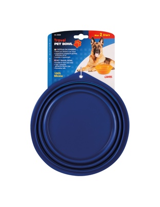 ΤΑΪΣΤΡΑ/ΜΠΟΛ ΤΑΞΙΔΙΟΥ PET TRAVEL BOWL 2000 ml ΓΙΑ ΣΚΥΛΟΥΣ/ΓΑΤΕΣ/ΚΑΤΟΙΚΙΔΙΑ ΖΩΑ (ΣΙΛΙΚΟΝΗ/ΔΙΑΦΟΡΑ ΧΡΩΜΑΤΑ)