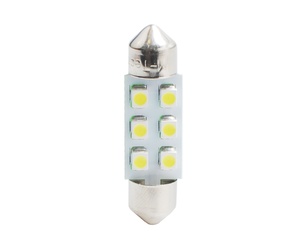 ΛΑΜΠΑΚΙΑ ΠΛΑΦΟΝΙΕΡΑΣ C5W/C10W 12V 0,48W SV8,5 36mm LED 6xSMD3528 ΚΙΤΡΙΝΟ BLISTER 2ΤΕΜ. M-TECH