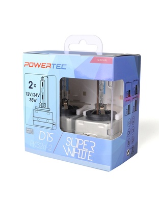 D1S 12V 34W PK32d-2 5.000K POWERTEC SUPER WHITE 2ΤΕΜ. M-TECH