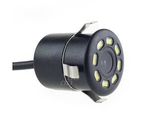 Amio – Κάμερα Οπισθοπορείας HD-308 LED Night Vision 12V 720p Φ18-22mm για Διακριτική Εγκατάσταση & Ασφαλές Παρκάρισμα – 1 Τεμ. (01595/AM)