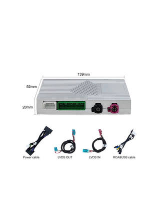 DIGITAL IQ LR 523F CPA (WIRELESS CARPLAY / ANDROID AUTO BOX with 2 CAMERA IN for JAGUAR - LAND ROVER mod. 2016-2019 with HARMAN 8" System)
