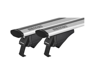 ΜΠΑΡΕΣ ΟΡΟΦΗΣ ΑΛΟΥΜΙΝΙΟΥ BLADE L SILVER 127cm ΜΕ ΑΚΡΑ ALFA HIGH ΓΙΑ FLUSH / STANDARD RAILS MENABO - 2 ΤΕΜ.