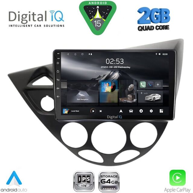 DIGITAL IQ RSD 1169_CPA  (9inc) MULTIMEDIA TABLET for FORD FOCUS mod. 1998-2004