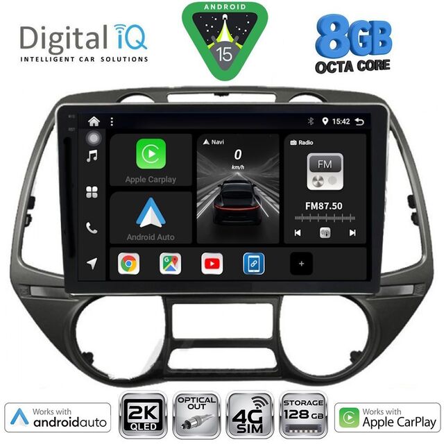 DIGITAL IQ BXK 20226_CPAA  (9inc) MULTIMEDIA TABLET for HYUNDAI i20 mod. 2008-2014