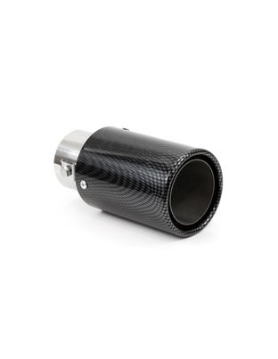 Amio - Άκρο Μπούκα Εξάτμισης MT016C Inox για Απολήξεις 35-57mm Συνολικού Μήκους 145mm από Ανοξείδωτο Χάλυβα για Βελτίωση Εμφάνισης και Ήχου Αυτοκινήτου - 1 τεμ. (01316/AM)