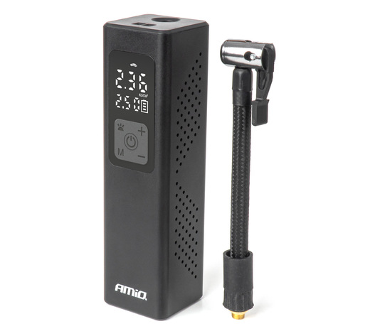 Amio - ΚΟΜΠΡΕΣΕΡ ΑΕΡΑ 12V 10BAR 150PSI 20L/MIN 100W ΜΕ ΨΗΦΙΑΚΗ ΟΘΟΝΗ & ΦΑΚΟ LED 1ΤΕΜ. (04376/AM)