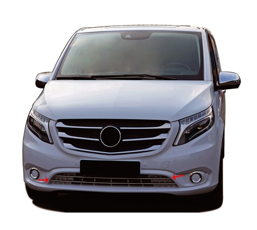 ΤΡΙΜ  ΠΡΟΦΥΛΑΚΤΗΡΑ ΧΡΩΜΙΟ ΜΕΤΑΛΛΙΚΟ 2 TEM. ΓΙΑ MERCEDES VITO W447 2014+