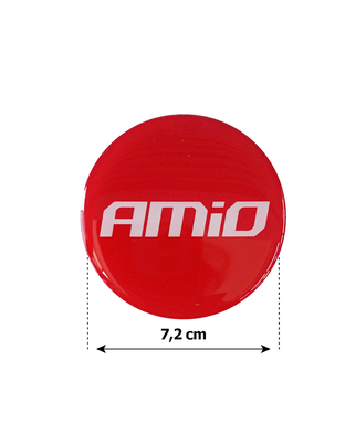 AMiO ΑΥΤΟΚΟΛΛΗΤΑ ΖΑΝΤΩΝ 7,2 cm ΛΕΥΚΟ/ΚΟΚΚΙΝΟ ΣΜΑΛΤΟΥ - 4 ΤΕΜ.