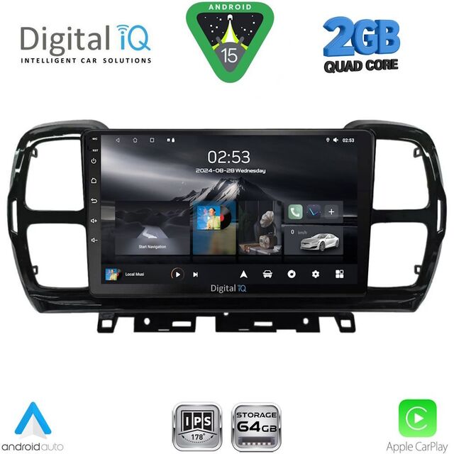 DIGITAL IQ RSD 1088_CPA (9inc) MULTIMEDIA TABLET for CITROEN C5 AIRCROSS mod. 2017-2021