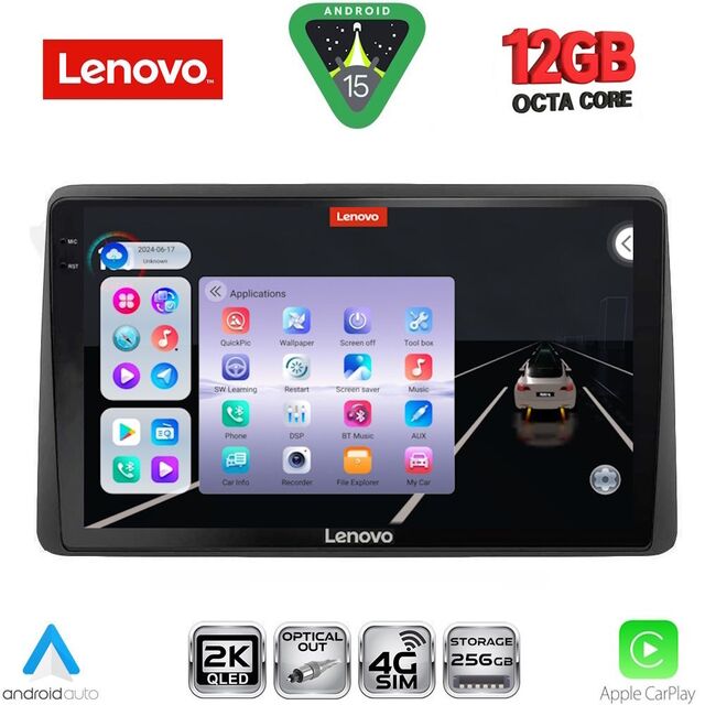 LENOVO SSZ 12104_CPA (10inc) MULTIMEDIA TABLET for DACIA DUSTER mod. 2019-2026