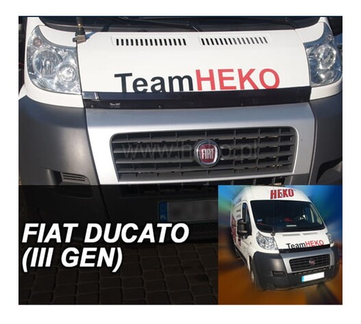 ΑΝΕΜΟΘΡΑΥΣΤΗΣ ΚΑΠΩ ΑΥΤΟΚΙΝΗΤΟΥ ΓΙΑ FIAT DUCATO III / CITROEN JUMPER II / PEUGEOT BOXER II 2006-2014 ΑΠΟ ΕΥΚΑΜΠΤΟ ΦΙΜΕ ΠΛΑΣΤΙΚΟ HEKO - 1 ΤΕΜ.