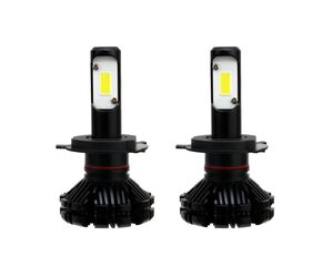 Amio - Σετ Λαμπτήρων Αυτοκινήτου CX SERIES τεχνολογίας LED τύπου H4 βάση P43t τάση λειτουργίας 6-18V απόδοσης 30W χρώμα 6000K για Επιβατικά Αυτοκίνητα και Μοτοσυκλέτες - 2 τεμ. (01073/AM)