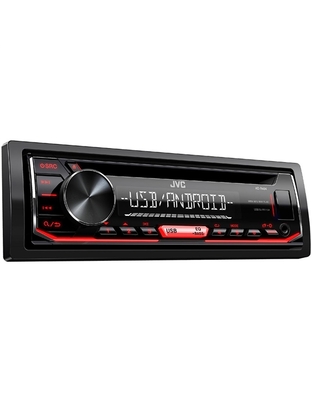 JVC RADIO CD MP3 USB AUX ΚΟΚΚΙΝΟ ΦΩΤΙΣΜΟ ΣΥΜΒΑΤΟ ΜΕ ANDROID